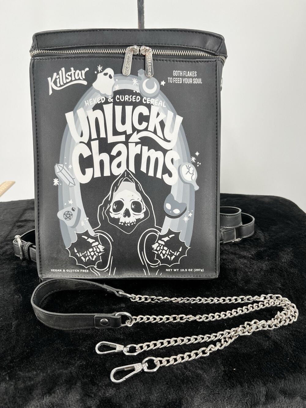 Killstar Unlucky Charms Grim Reaper Punk Goth Backpack Purse